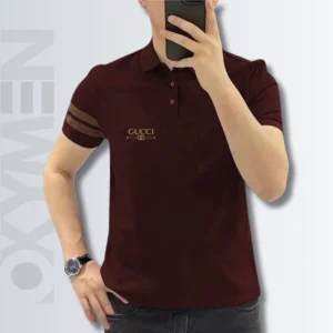 Seal Brown Color Polo Shirt For Men