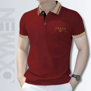 Persian Plum And Gold Color Polo Shirt For Men