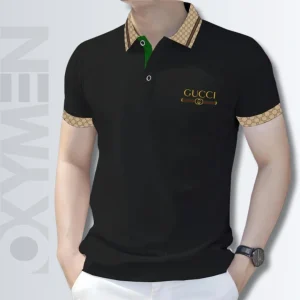 Grey Black Color Polo Shirt For Men