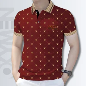 Persian Plum And Gold Color Polo Shirt For Men