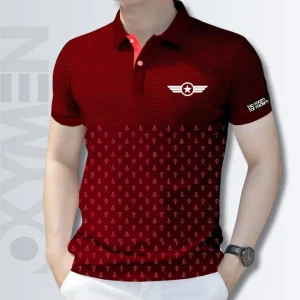 Trendy Rosewood Color Polo Shirt For Men