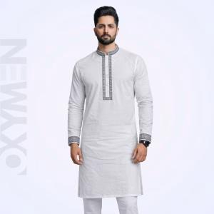 Regular Fit Embroidered Panjabi For Men