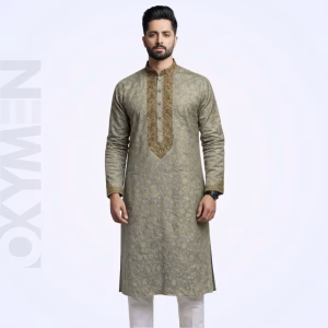 Regular Fit Embroidered Panjabi For Men