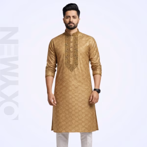 Regular Fit Embroidered Panjabi For Men