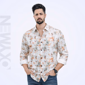 Printed Casual Shirt for Men | Full Sleeve Regular Fit | Comfortable Everyday Wear