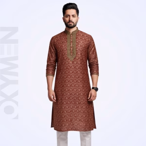 Regular Fit Embroidered Panjabi For Men