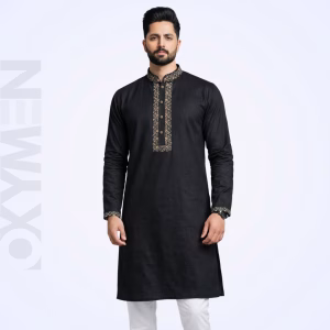 Regular Fit Embroidered Panjabi For Men