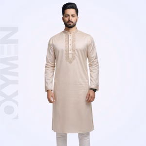Regular Fit Embroidered Panjabi For Men
