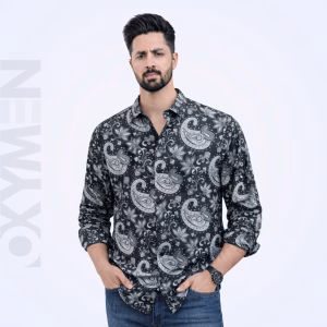 Printed Casual Shirt for Men | Full Sleeve Regular Fit | Comfortable Everyday Wear