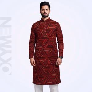 Regular Fit Embroidered Panjabi For Men