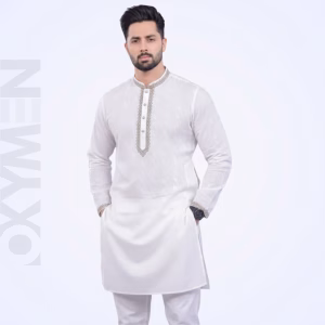 Regular Fit Embroidered Panjabi For Men