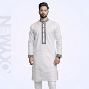 Regular Fit Embroidered Panjabi For Men