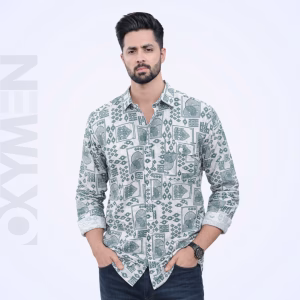 Printed Casual Shirt for Men | Full Sleeve Regular Fit | Comfortable Everyday Wear