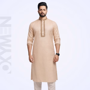 Regular Fit Embroidered Panjabi For Men