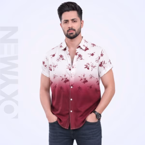 Printed Casual Shirt for Men | Short Sleeve Regular Fit | Comfortable Everyday Wear