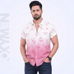 Printed Casual Shirt for Men | Short Sleeve Regular Fit | Comfortable Everyday Wear