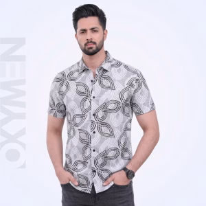 Printed Casual Shirt for Men | Short Sleeve Regular Fit | Comfortable Everyday Wear