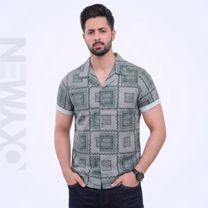 Printed Casual Shirt for Men | Short Sleeve Regular Fit | Comfortable Everyday Wear