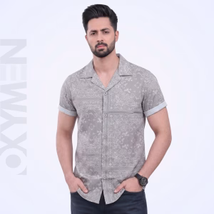 Printed Casual Shirt for Men | Short Sleeve Regular Fit | Comfortable Everyday Wear
