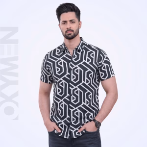 Printed Casual Shirt for Men | Short Sleeve Regular Fit | Comfortable Everyday Wear