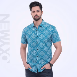 Printed Casual Shirt for Men | Short Sleeve Regular Fit | Comfortable Everyday Wear