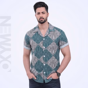 Printed Casual Shirt for Men | Short Sleeve Regular Fit | Comfortable Everyday Wear