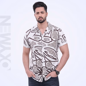 Printed Casual Shirt for Men | Short Sleeve Regular Fit | Comfortable Everyday Wear