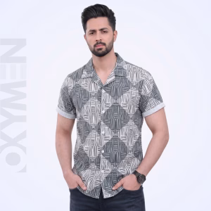 Printed Casual Shirt for Men | Short Sleeve Regular Fit | Comfortable Everyday Wear