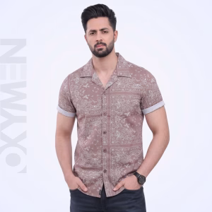 Printed Casual Shirt for Men | Short Sleeve Regular Fit | Comfortable Everyday Wear