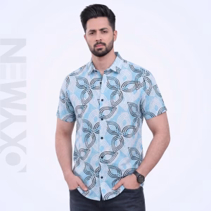 Printed Casual Shirt for Men | Short Sleeve Regular Fit | Comfortable Everyday Wear
