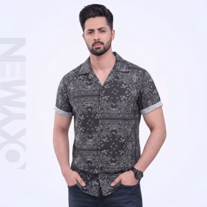 Printed Casual Shirt for Men | Short Sleeve Regular Fit | Comfortable Everyday Wear