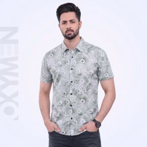 Printed Casual Shirt for Men | Short Sleeve Regular Fit | Comfortable Everyday Wear (Copy)