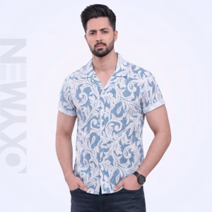 Printed Casual Shirt for Men | Short Sleeve Regular Fit | Comfortable Everyday Wear