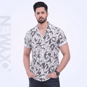 Printed Casual Shirt for Men | Short Sleeve Regular Fit | Comfortable Everyday Wear