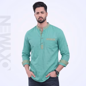 Casual Katua for Men | Full Sleeve Regular Fit | Comfortable Everyday Wear