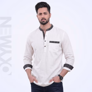 Casual Katua for Men | Full Sleeve Regular Fit | Comfortable Everyday Wear